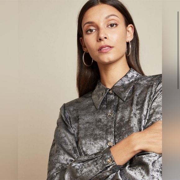 Ted Baker London Metallic Shirt Dress - Picture 3 of 16